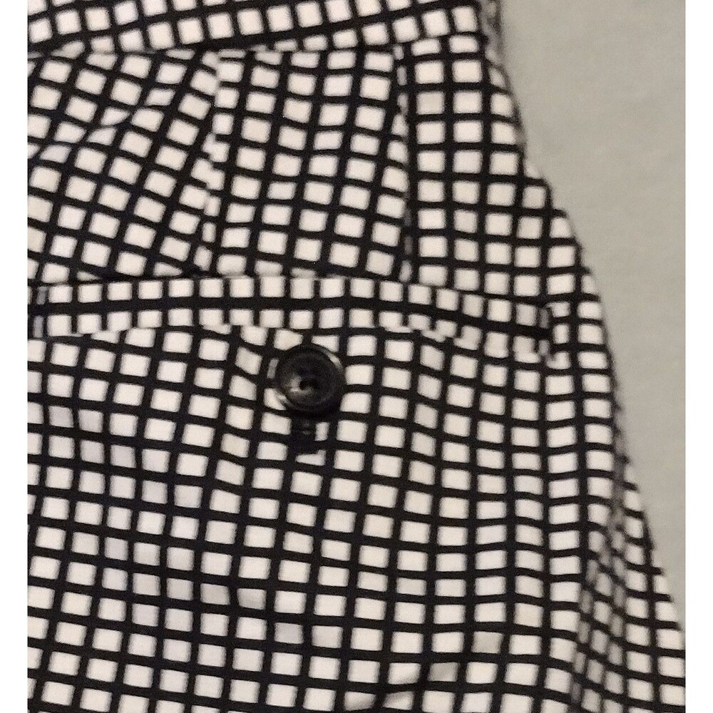 Brooks Brother's 346 Natalie Fit Cropped Pants  SZ 6 Black/White Checkered Flat
